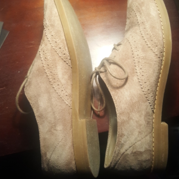 suede lace-up oxfords - Picture 4 of 8